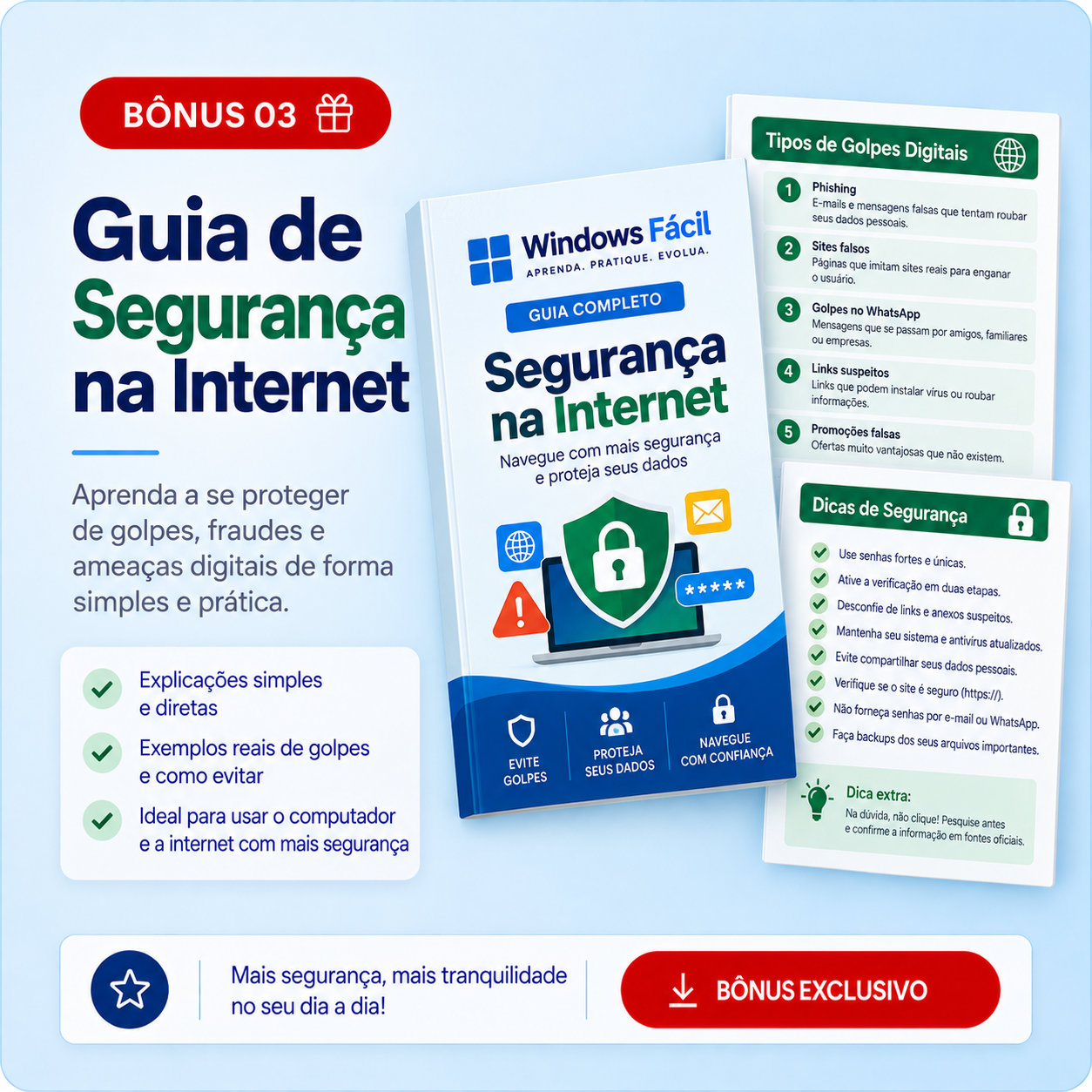 Guia de Segurança na Internet e Golpes Digitais